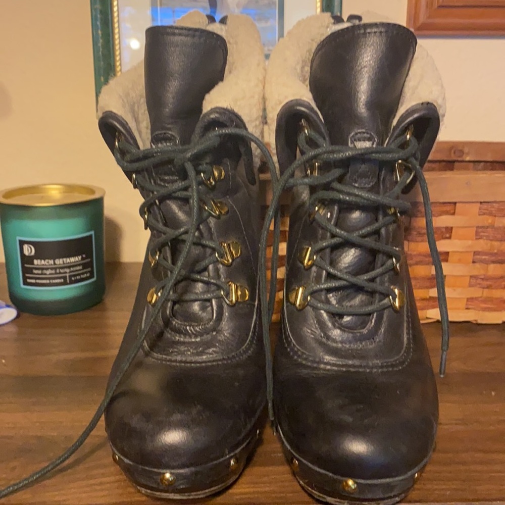 BCBG Generation Heeled Lace-Up Boots